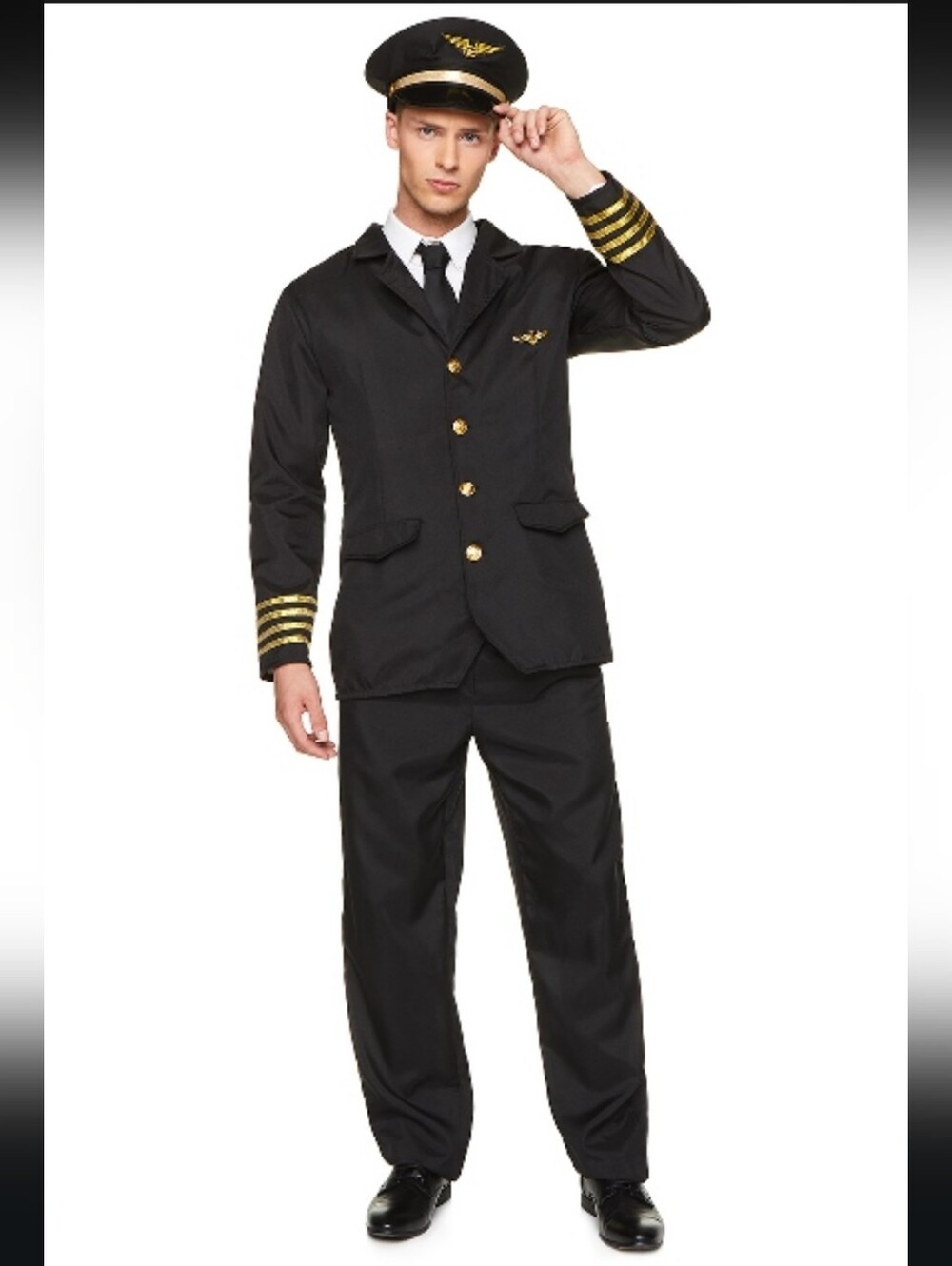 Airline Pilot Costume Size XL